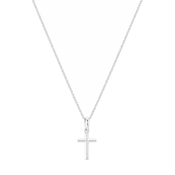 Colar de Cruz Pequena em Prata 925